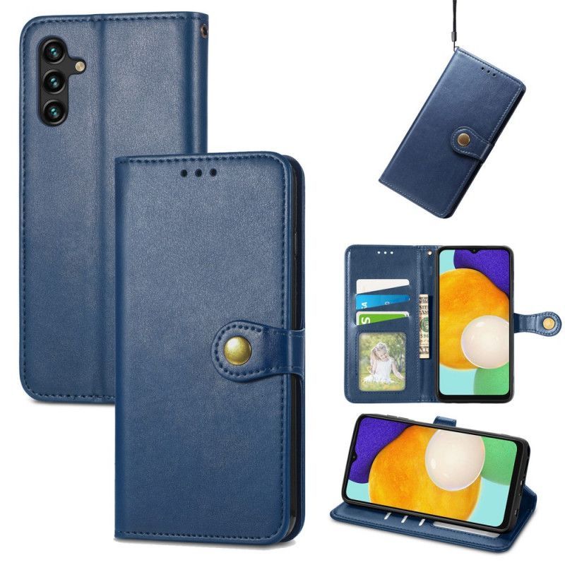 Flipové Pouzdro Samsung Galaxy A13 5g Umělá Kůže A Vintage Spona