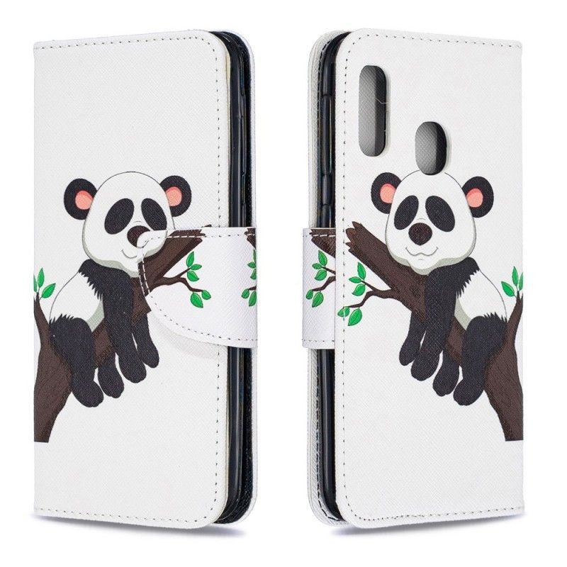 Flipové Pouzdro Samsung Galaxy A20e Líná Panda