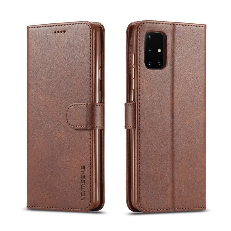 Flipové Pouzdro Samsung Galaxy A51 5g Lc.imeeke Kožený Efekt