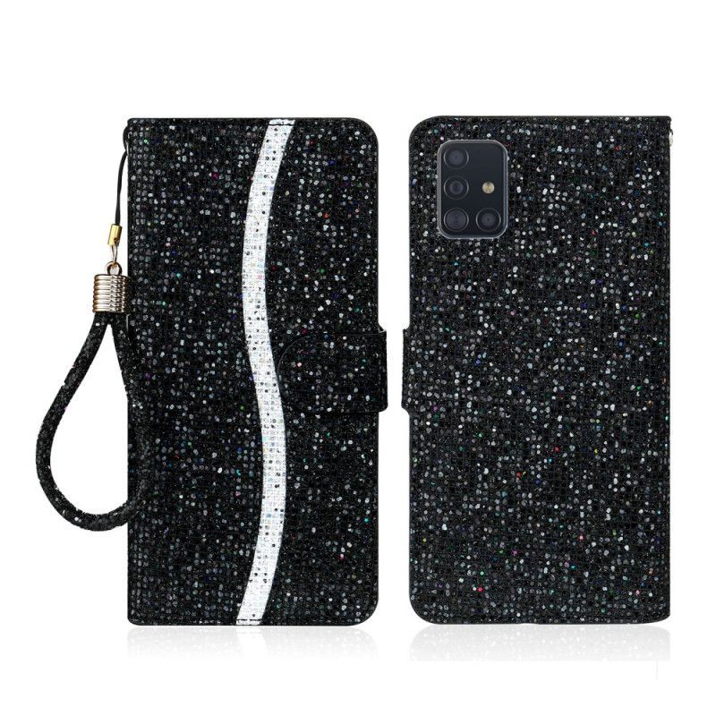 Flipové Pouzdro Samsung Galaxy A51 Design Flitrů