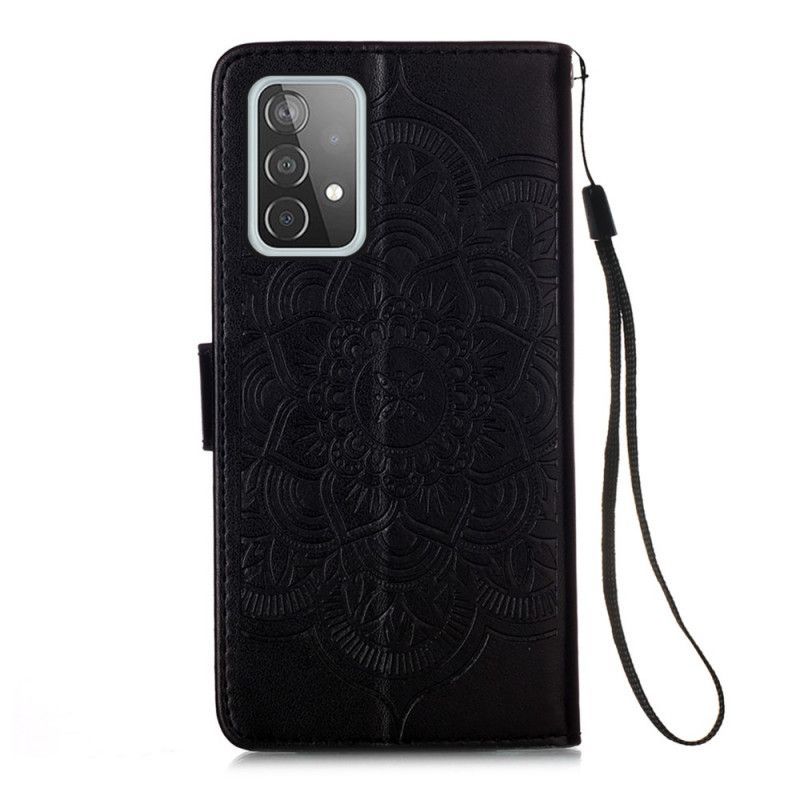 Flipové Pouzdro Samsung Galaxy A52 4g / A52 5g Potištěný Lapač Snů A Popruh