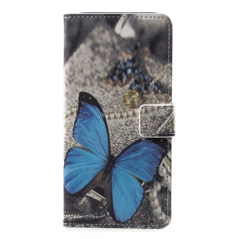 Flipové Pouzdro Samsung Galaxy A6 Modrý Motýl