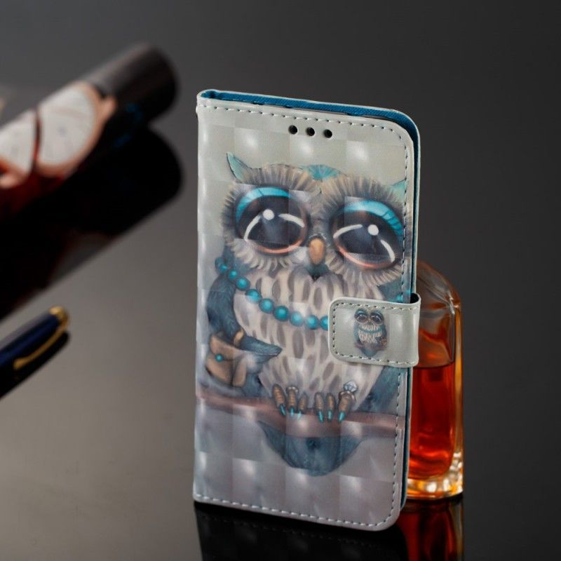 Flipové Pouzdro Samsung Galaxy A6 Plus Chybí Sova 3d