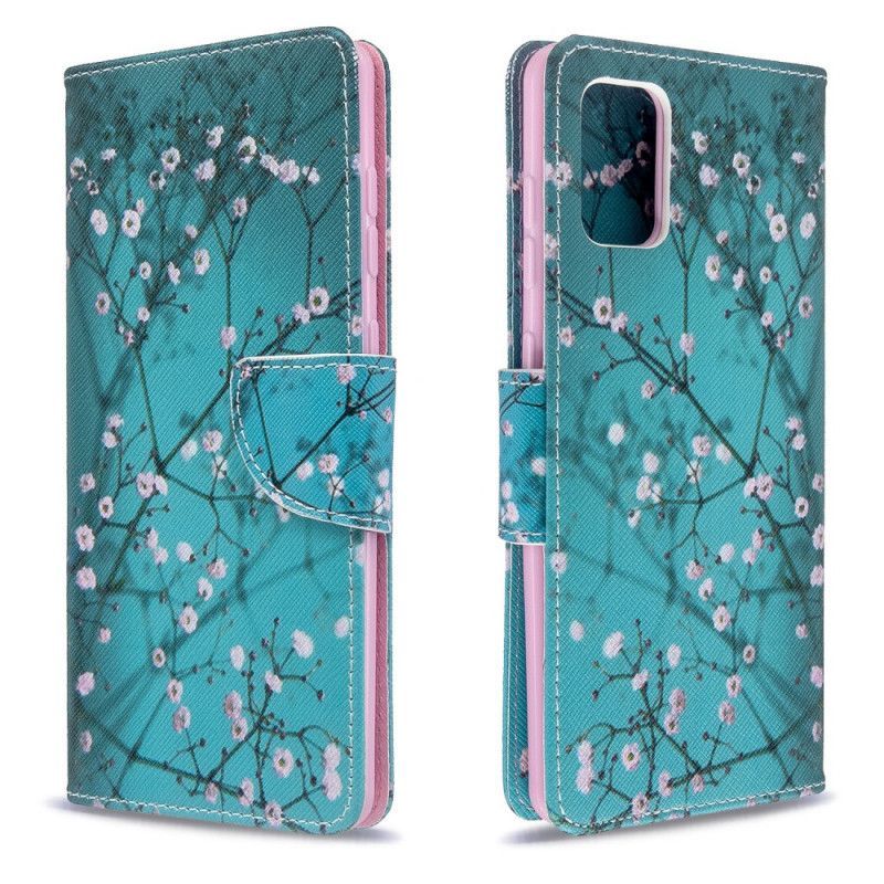 Flipové Pouzdro Samsung Galaxy A71 Kvetoucí Strom