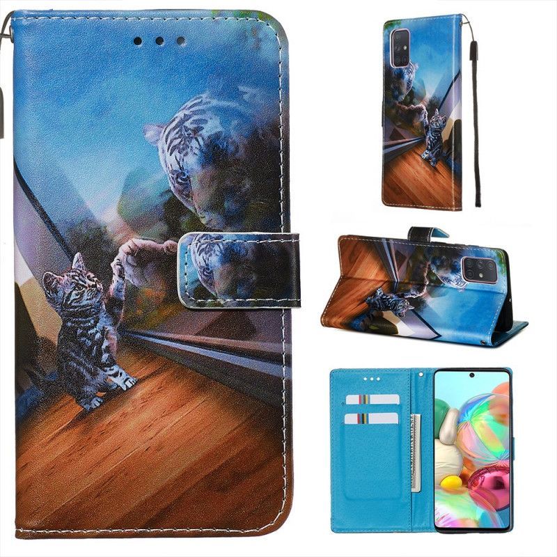 Flipové Pouzdro Samsung Galaxy A71 Nejhlubší A Odraz