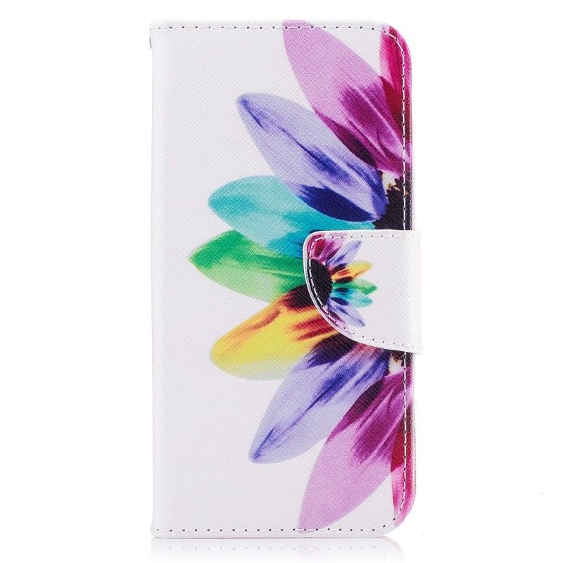 Flipové Pouzdro Samsung Galaxy J3 2017 Akvarelová Květina