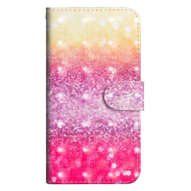 Flipové Pouzdro Samsung Galaxy J4 Plus Purpurový Třpytivý Gradient