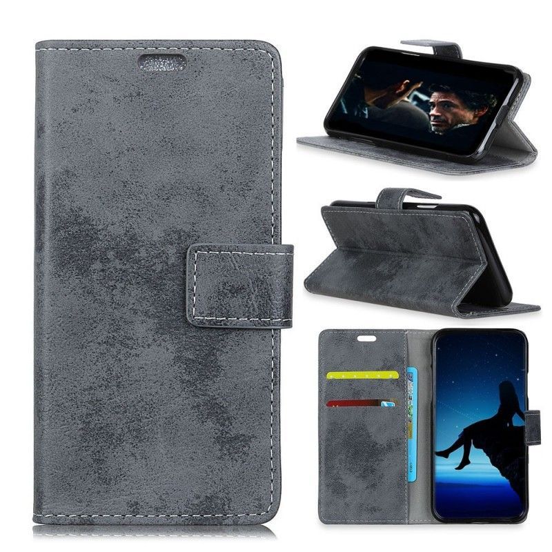 Flipové Pouzdro Samsung Galaxy J4 Plus Vintage Kožený Efekt