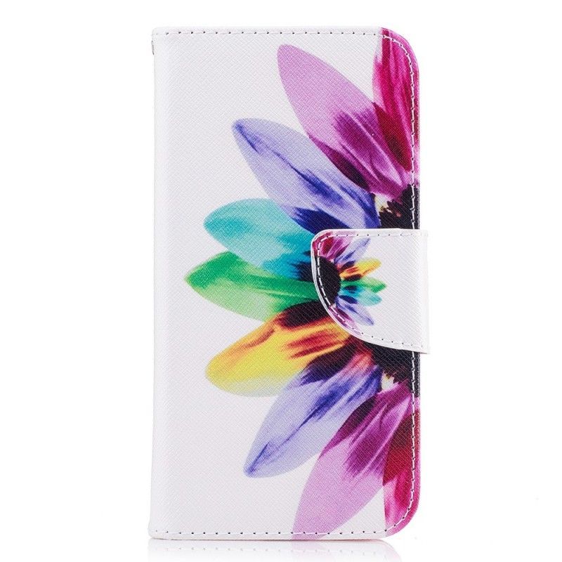 Flipové Pouzdro Samsung Galaxy J7 2017 Akvarelová Květina