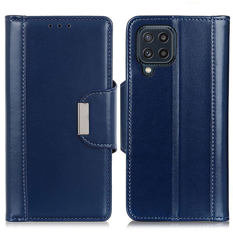 Flipové Pouzdro Samsung Galaxy M32 Stříbrná Spona Z Umělé Kůže