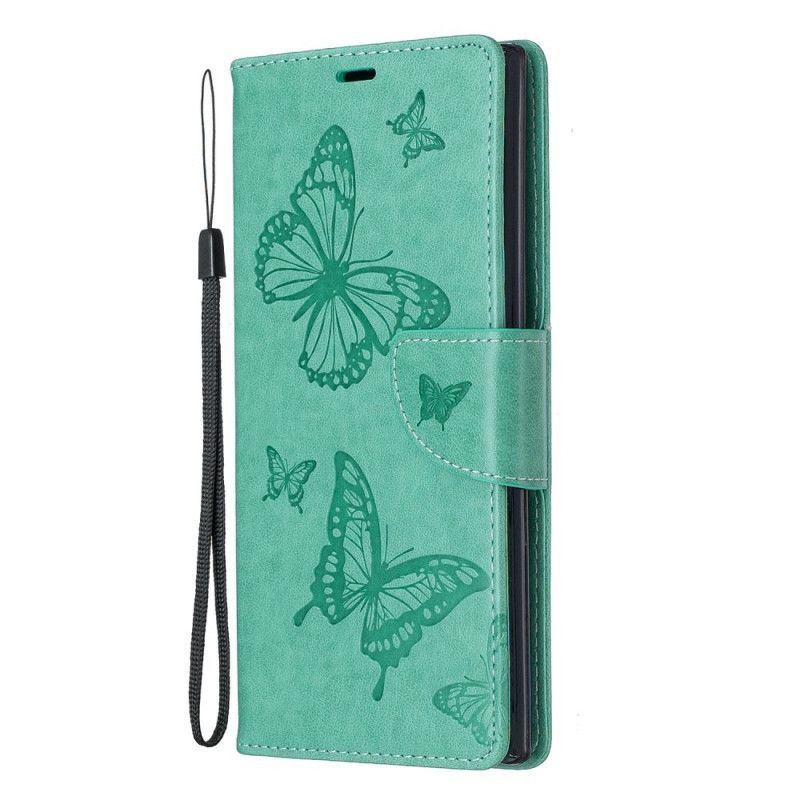 Flipové Pouzdro Samsung Galaxy Note 10 Plus Krásná Tanga Motýlci