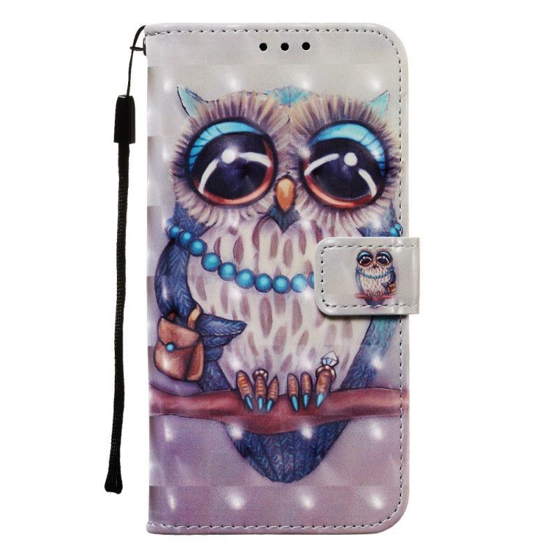 Flipové Pouzdro Samsung Galaxy Note 10 Slečna Sova