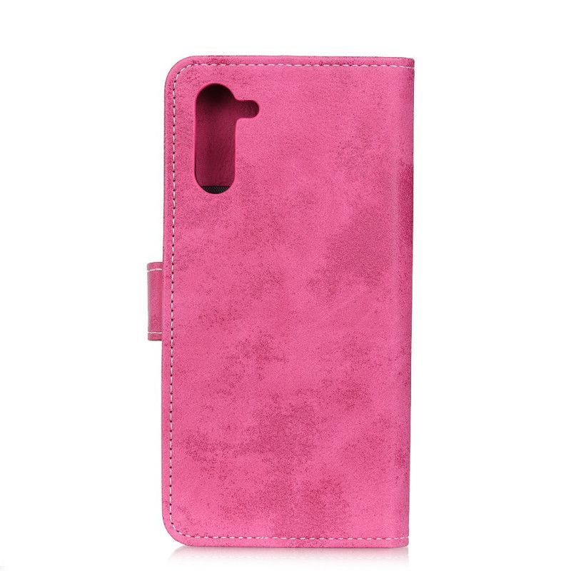 Flipové Pouzdro Samsung Galaxy Note 10 Vintage Kožený Efekt