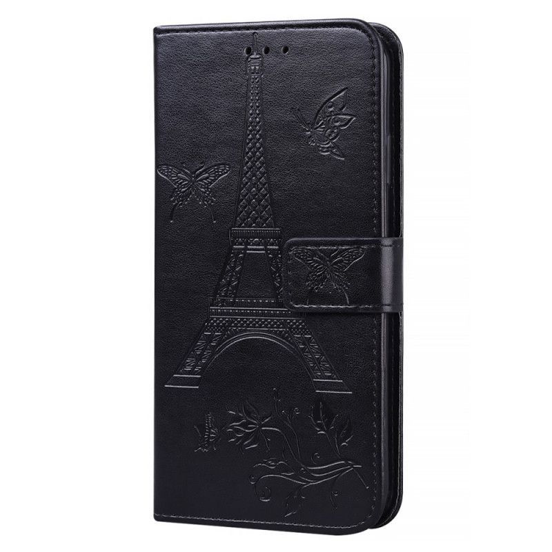 Flipové Pouzdro Samsung Galaxy Note 20 Eiffelova Věž Kožený Styl