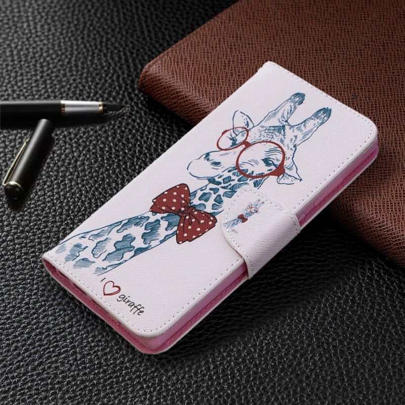 Flipové Pouzdro Samsung Galaxy Note 20 Nerdová Žirafa