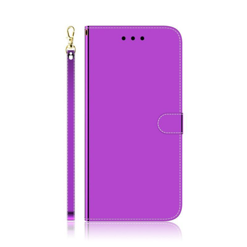 Flipové Pouzdro Samsung Galaxy S10 Lite Kryt Zrcátka Z Umělé Kůže