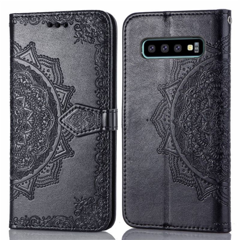 Flipové Pouzdro Samsung Galaxy S10 Plus Středověká Mandala