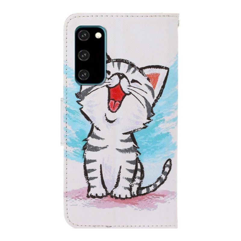 Flipové Pouzdro Samsung Galaxy S20 Barevné Kotě