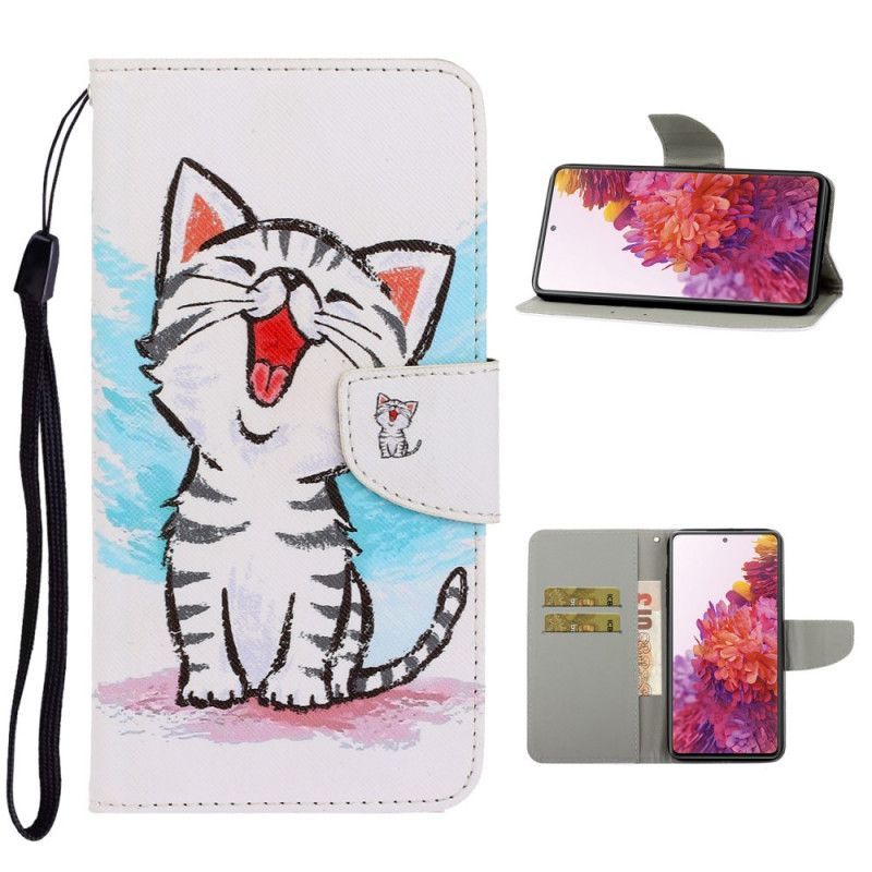 Flipové Pouzdro Samsung Galaxy S20 Fe Barevné Kotě