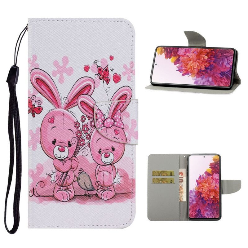 Flipové Pouzdro Samsung Galaxy S20 Fe Králíci