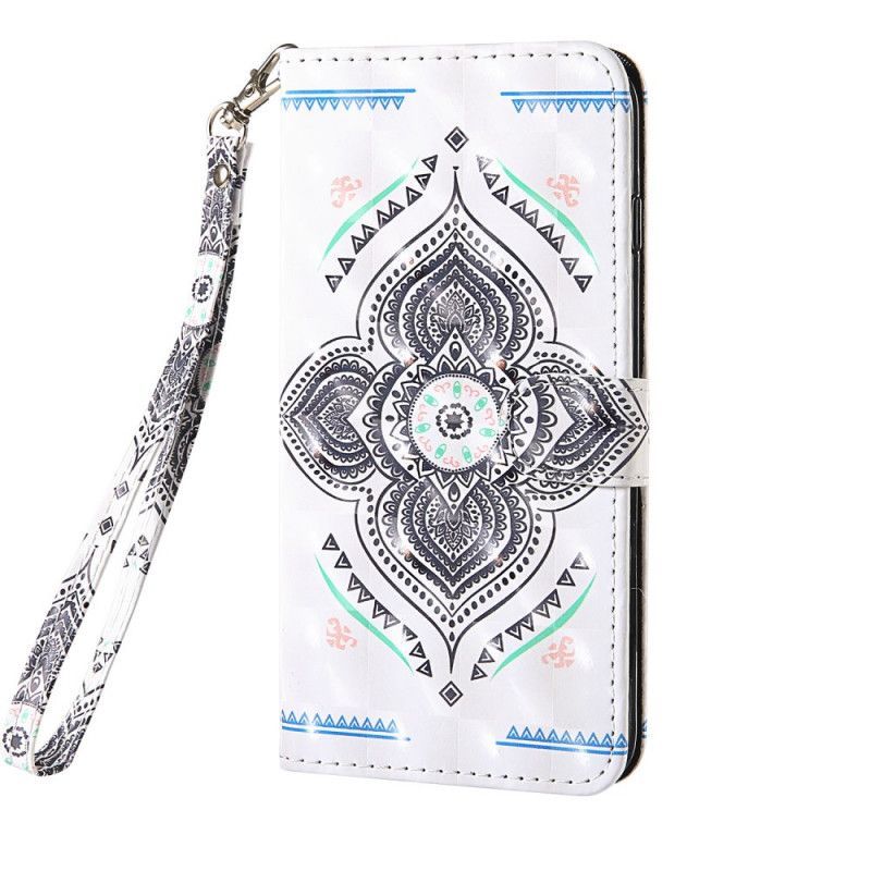 Flipové Pouzdro Samsung Galaxy S20 Fe Mandala Světelných Bodů Se Šňůrkou