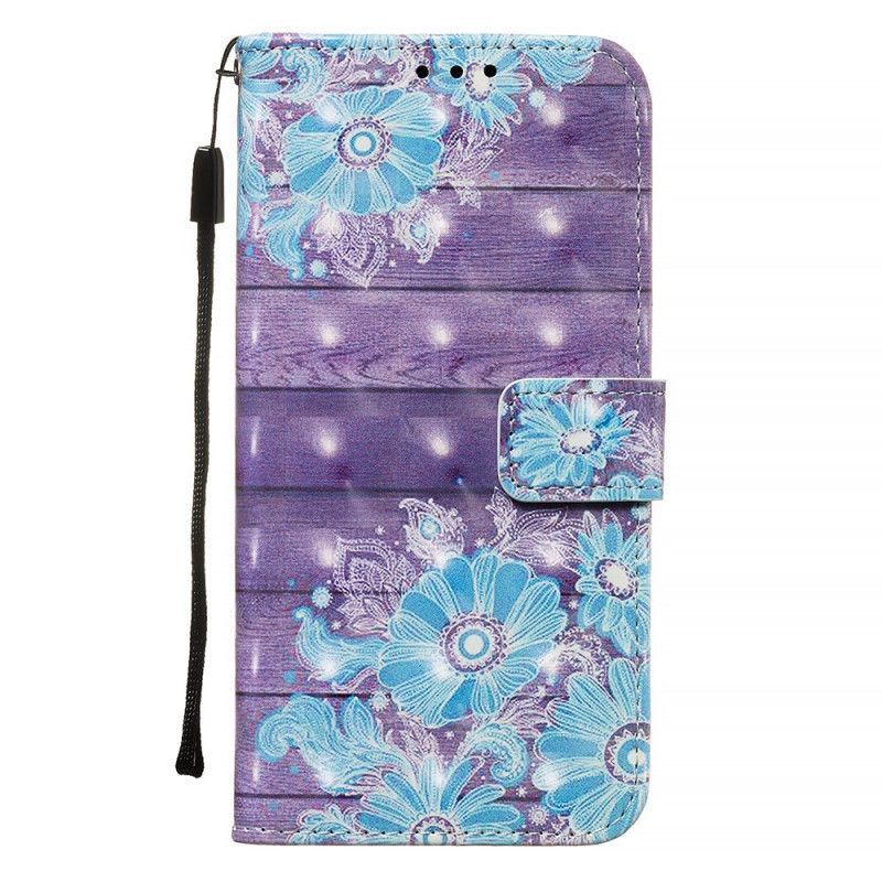 Flipové Pouzdro Samsung Galaxy S20 Modré Květy