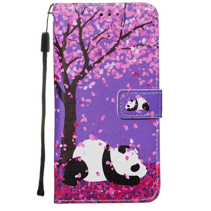 Flipové Pouzdro Samsung Galaxy S20 Panda Na Čínském Stromě