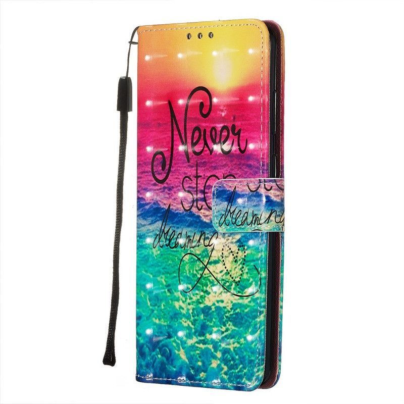 Flipové Pouzdro Samsung Galaxy S20 Plus / S20 Plus 5g Nikdy Nepřestávej Snít