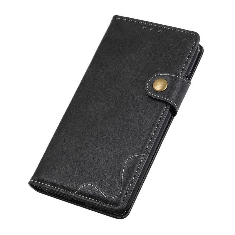 Flipové Pouzdro Samsung Galaxy S20 Ultra Umělecký Knoflík A Prošívání