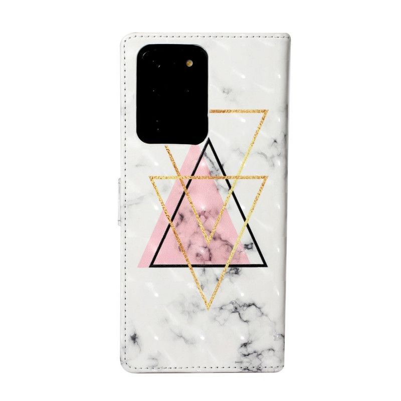 Flipové Pouzdro Samsung Galaxy S20 Ultra Vícebarevný Mramor