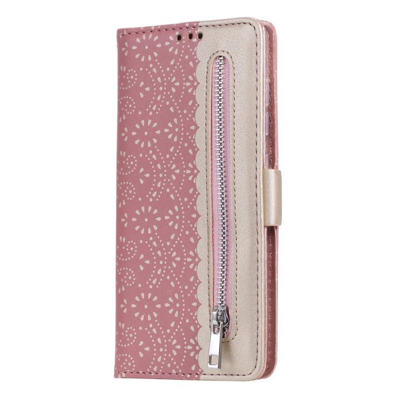 Flipové Pouzdro Samsung Galaxy S21 5g Krajková Tanga Kabelka