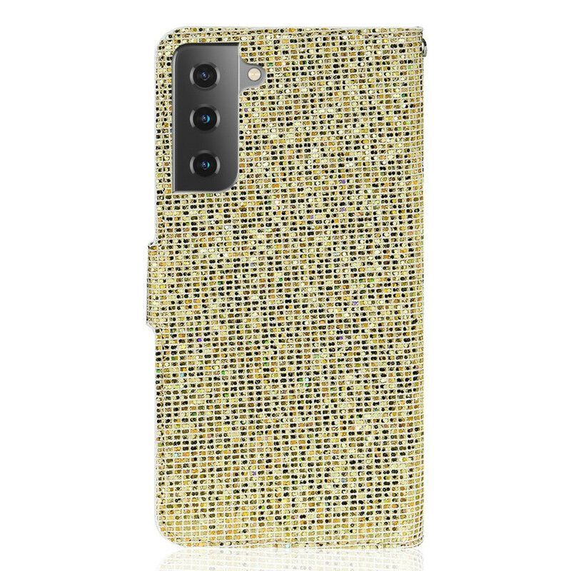 Flipové Pouzdro Samsung Galaxy S21 Fe Design Flitrů