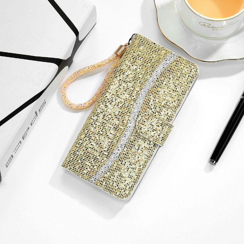 Flipové Pouzdro Samsung Galaxy S21 Fe Design Flitrů