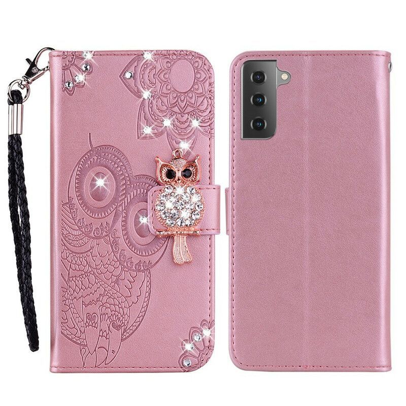 Flipové Pouzdro Samsung Galaxy S21 Fe Mandala Sova A Kouzlo