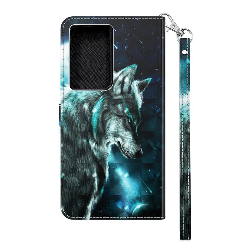 Flipové Pouzdro Samsung Galaxy S21 Ultra 5g Majestátní Vlk
