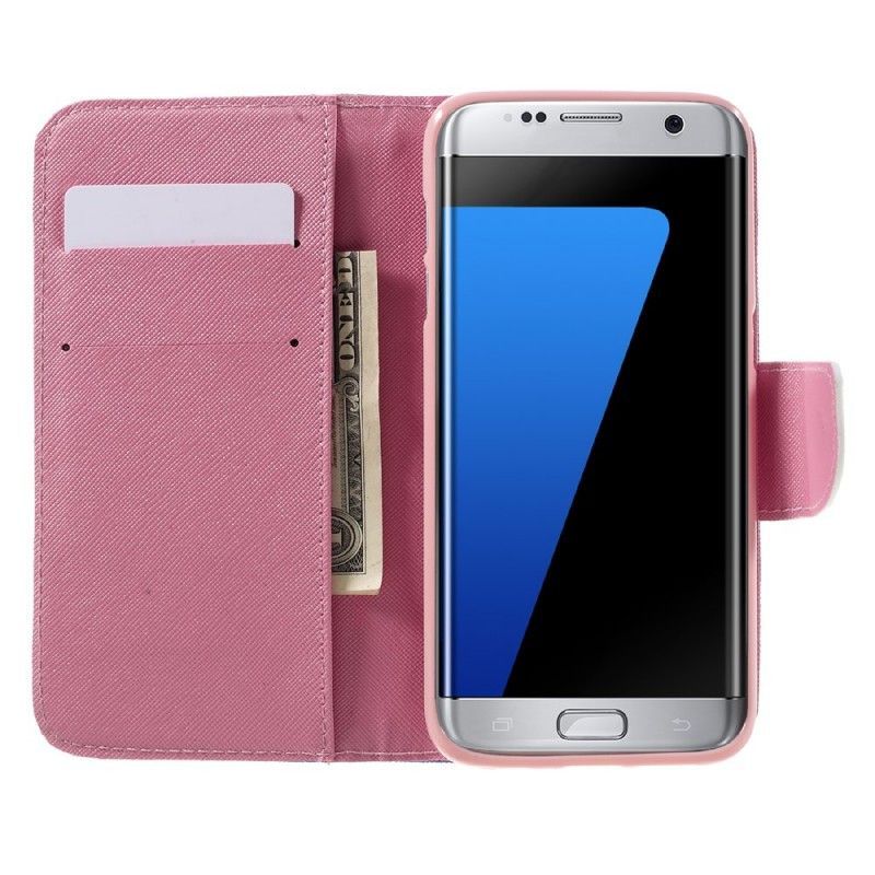 Flipové Pouzdro Samsung Galaxy S7 Edge Motýli