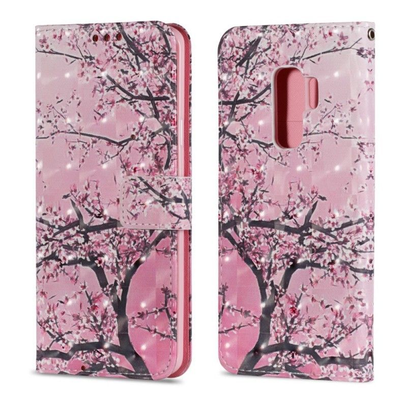 Flipové Pouzdro Samsung Galaxy S9 Plus Kvetoucí Strom