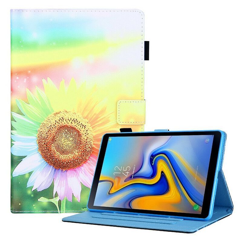 Flipové Pouzdro Samsung Galaxy Tab A7 Lite Květiny Na Slunci