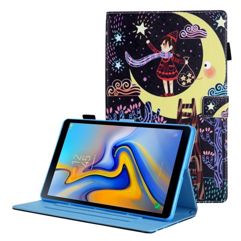 Flipové Pouzdro Samsung Galaxy Tab A8 (2021) Dívka Na Měsíci