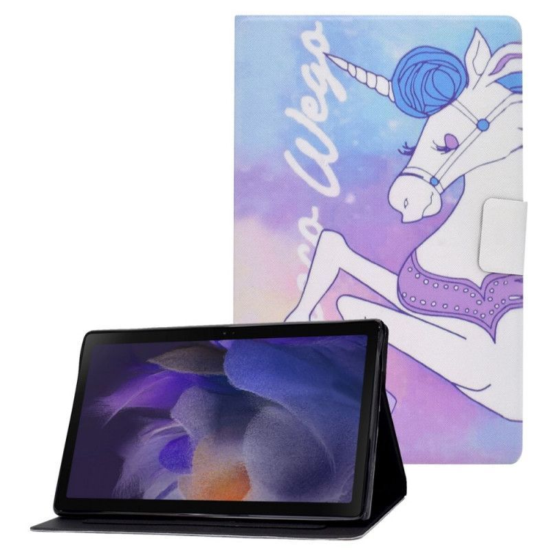 Flipové Pouzdro Samsung Galaxy Tab A8 (2021) Fantasy Jednorožec