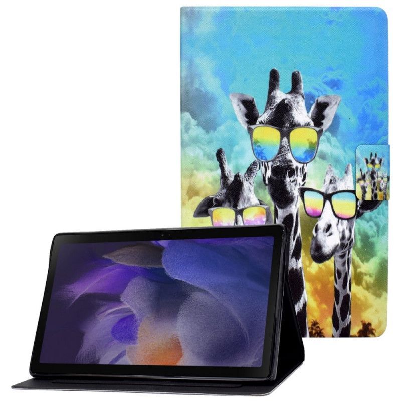 Flipové Pouzdro Samsung Galaxy Tab A8 (2021) Funky Žirafy