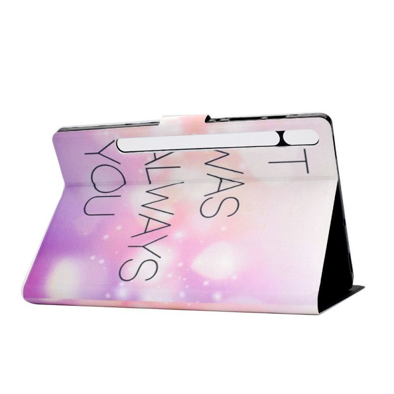Flipové Pouzdro Samsung Galaxy Tab S7 Vždy Jsi To Byl Ty