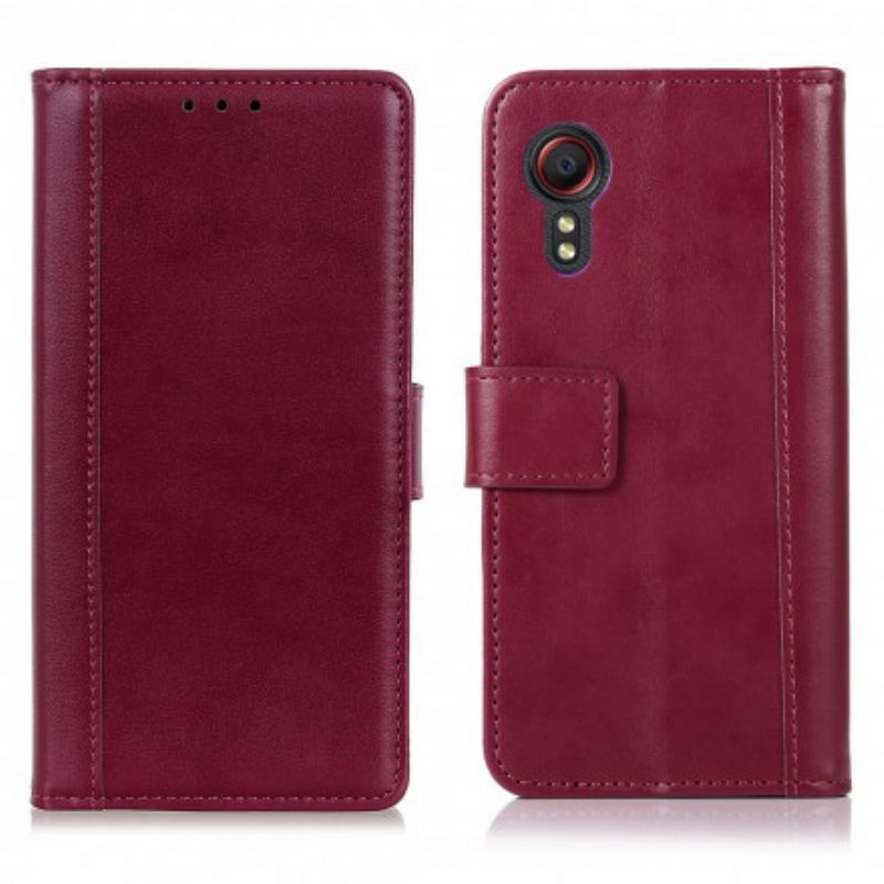 Flipové Pouzdro Samsung Galaxy Xcover 5 Elegantní Kožený Styl