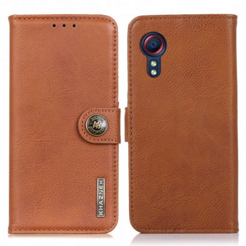 Flipové Pouzdro Samsung Galaxy Xcover 5 Khazneh Imitace Kůže