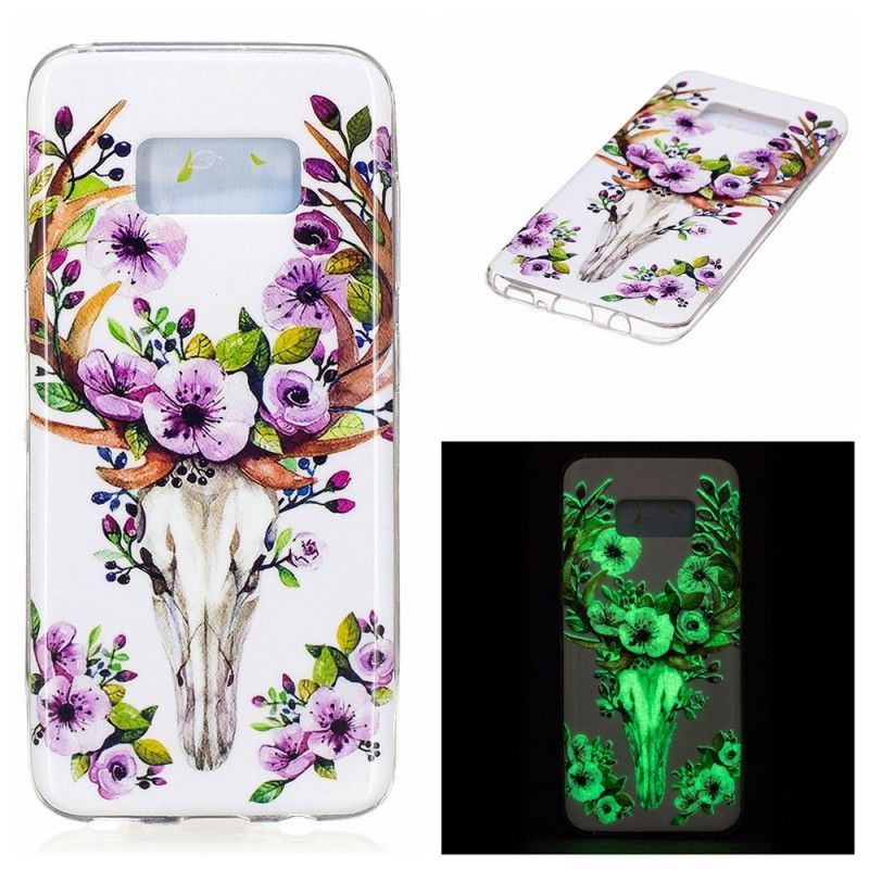 Fluorescenční Květinové Pouzdro Samsung Galaxie Losa