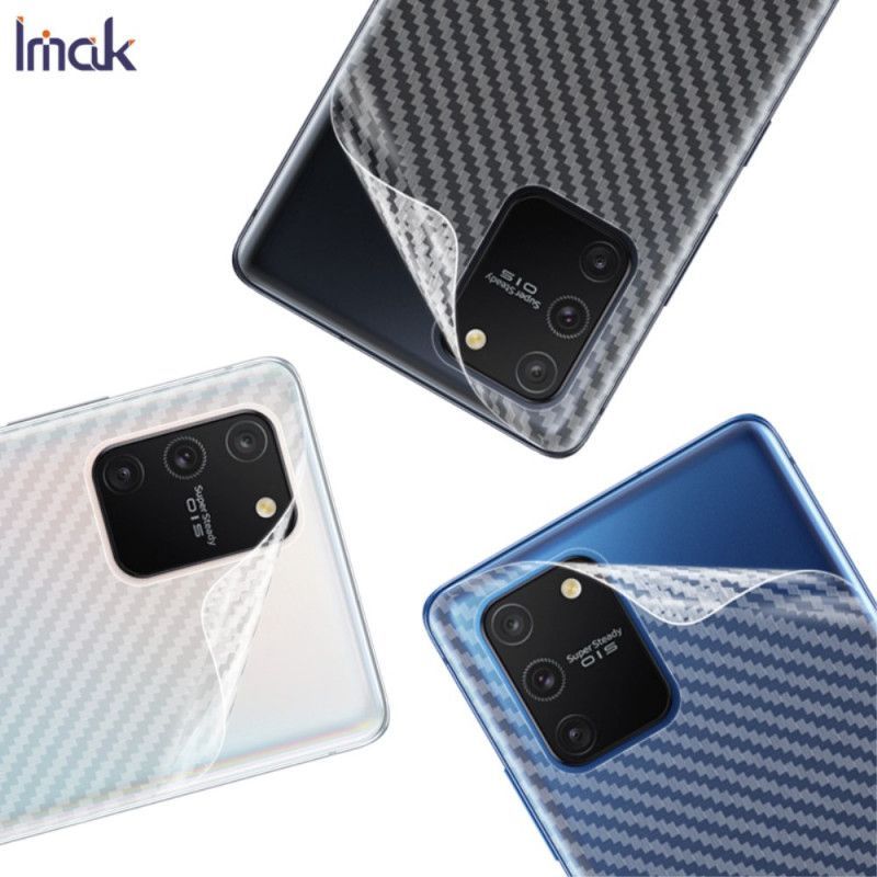 Imak Karbonový Styl Kryt Samsung Galaxy S10 Lite Zadní Fólie