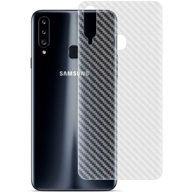 Imak Karbonový Zadní Kryt Samsung Galaxy A20s Ochranný Film