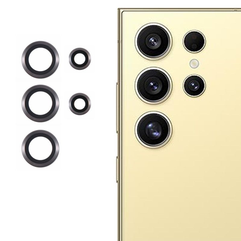 Kovový Chránič Objektivu Pro Samsung Galaxy S25 Ultra 5g Galvanicky Pokovené A Tvrzené Sklo