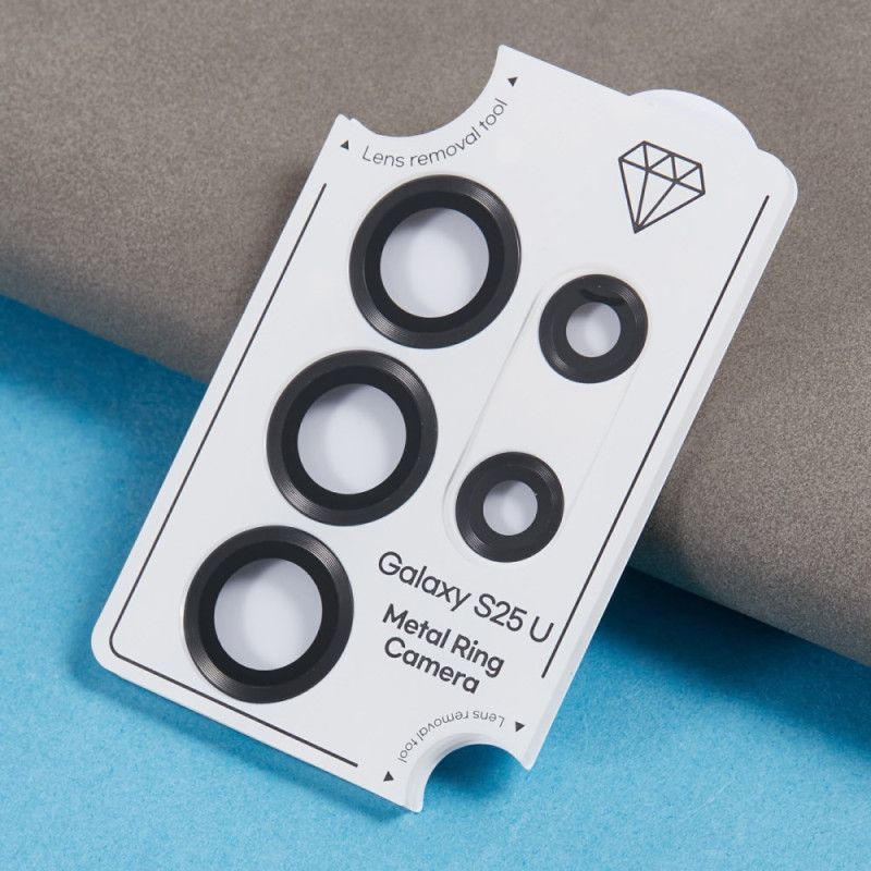 Kovový Chránič Objektivu Pro Samsung Galaxy S25 Ultra 5g Galvanicky Pokovené A Tvrzené Sklo