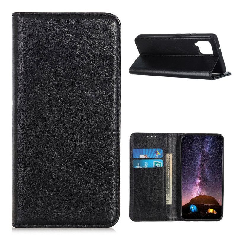 Kožené Pouzdro Folio Na Samsung Galaxy A12 Styl Štípané Kůže